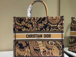 【M1286ZWAO_M747】 DIOR ディオール バッグ コピー “DIOR BOOK TOTE” “ディオールアニマル” レディース トートバッグ