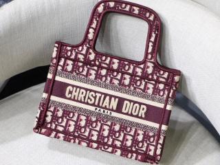 【M1271ZRIW_M974】 DIOR ディオール バッグ スーパーコピー “DIOR MINI BOOK TOTE” “ディオール オブリーク” バミニバッグ レディース トートバッグ