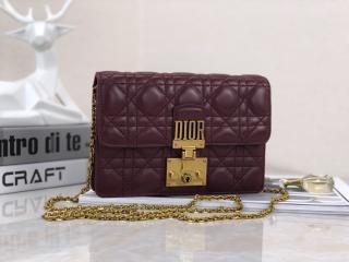 【Addict2056-3】 DIOR ディオール 財布 コピー “DIORADDICT” レディース チェーンショルダー 二つ折り財布 6色可選択