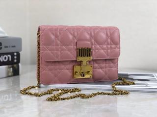 【Addict2056-6】 DIOR ディオール 財布 スーパーコピー “DIORADDICT” レディース チェーンショルダー 二つ折り財布 6色可選択
