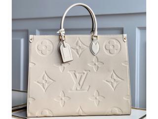 【M45081】 LOUIS VUITTON ルイヴィトン モノグラム・アンプラント バッグ コピー オンザゴー GM トートバッグ レディース ショルダーバッグ クレーム