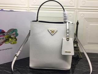 【1BA212-2ERX-9-S】 PRADA プラダ バッグ コピー S級品 Saffiano プラダ パニエ サフィアーノレザーバッグ ハンドバッグ レディース ショルダーバッグ 10色可選択