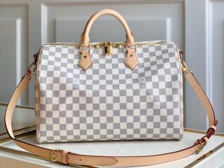 【N41372】 LOUIS VUITTON ルイヴィトン ダミエ・アズール バッグ コピー Speedy スピーディ・バンドリエール 35 ハンドバッグ レディース ショルダーバッグ
