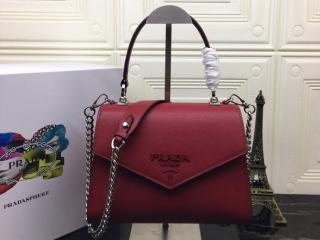 【1BA186-S-2】 PRADA プラダ バッグ スーパーコピー S級品 Monochrome Saffiano モノクローム サフィアーノレザー ハンドバッグ レディース ショルダーバッグ 5色可選択