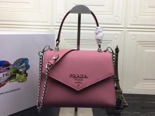 【1BA186-S-3】 PRADA プラダ バッグ コピー S級品 Monochrome Saffiano モノクローム サフィアーノレザー ハンドバッグ レディース ショルダーバッグ 5色可選択