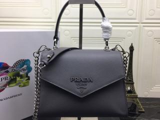 【1BA186-S-4】 PRADA プラダ バッグ スーパーコピー S級品 Monochrome Saffiano モノクローム サフィアーノレザー ハンドバッグ レディース ショルダーバッグ 5色可選択