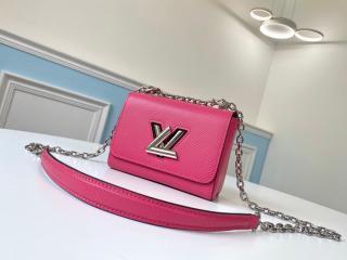 【M56120】 LOUIS VUITTON ルイヴィトン エピ バッグ コピー TWIST ツイスト MINI レディース ショルダーバッグ 4色可選択 ピンク