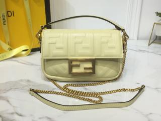 【8BS017-2】 FENDI N級 フェンディ バッグ スーパーコピー BAGUETTE バゲット ナッパレザー ミニバッグ レディース ショルダーバッグ 6色可選択