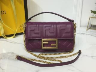 【8BS017-4】 FENDI N級 フェンディ バッグ スーパーコピー BAGUETTE バゲット ナッパレザー ミニバッグ レディース ショルダーバッグ 6色可選択