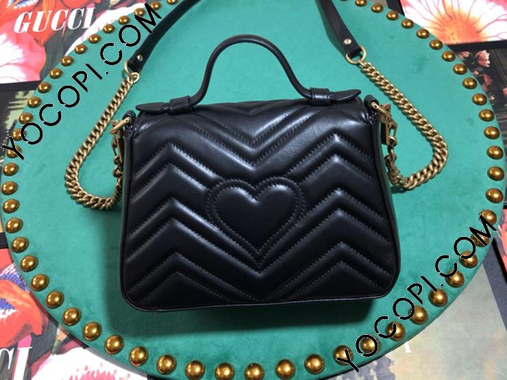 GUCCI グッチ　ショルダーバッグ 547260 DTDIT 547260 DTDIT 1000】 GUCCI グッチ バッグ コピー〔GGマーモント〕ミニ