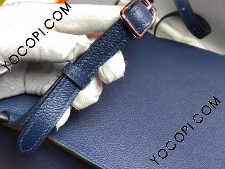 エルメスリュックサック カジュアルバッグ 通勤バッグメンズ用バッグつや牛革 紺色 エルメス バッグ エルメスコピー ブランドコピー優良店