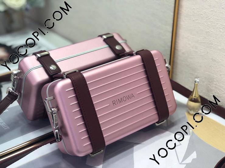 DIOR × RIMOWA パーソナルクラッチケース ピンク 名東】【CHRISTIAN DIORXRIMOWA】ディオールXリモワ ミニ