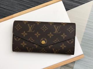 【M60531】 LOUIS VUITTON ルイヴィトン モノグラム 財布 スーパーコピー Sarah ポルトフォイユ・サラ レディース 二つ折り財布 4色可選択 ブラウン