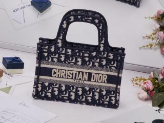 【M1271ZRIW_M928】 DIOR ディオール バッグ コピー “DIOR MINI BOOK TOTE” “ディオール オブリーク” バミニバッグ レディース トートバッグ