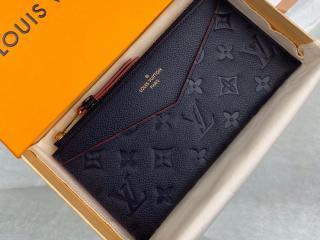 【M68713】 LOUIS VUITTON ルイヴィトン モノグラム・アンプラント 長財布 スーパーコピー ポシェット・メラニー BB レディース ラウンドファスナー財布 3色可選択 マリーヌルージュ