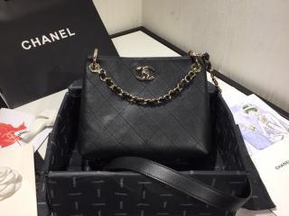 【AS1461-1】 20SS新作 CHANEL シャネル バッグ スーパーコピー レディース ショルダーバッグ 小牛革 4色可選択 黑