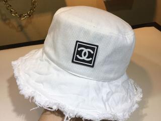 CHANELハット 帽子シャネル日除け帽　つば広 エレガント 女優風 日焼け防止