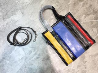 【bazar551】 BALENCIAGA N級 バレンシアガ バッグ コピー BAZAR ストライプ柄トートバッグXXS レディース ショルダーバッグ 4色可選択