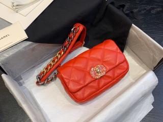 【AS1163-1】 CHANEL 19 シャネル バッグ スーパーコピー ウエスト バッグ waist bag ラムスキン レディースバッグ 7色可選択