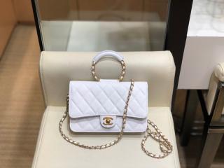 【AP1177-1】 CHANEL 20春夏 シャネル 財布 コピー チェーンウォレット Wallet On Chain レディース ショルダー財布 2色可選択 ホワイト