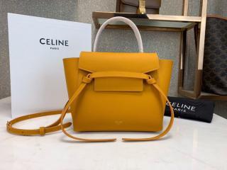 【189003ZVA-2】 CELINE N級 セリーヌ バッグ スーパーコピー Belt Nano ベルトバッグ ナノ / グレインドカーフスキン レディース ショルダーバッグ 21色可選択