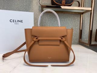 【189003ZVA-4】 CELINE N級 セリーヌ バッグ スーパーコピー Belt Nano ベルトバッグ ナノ / グレインドカーフスキン レディース ショルダーバッグ 21色可選択