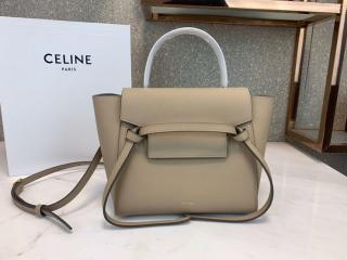 【189003ZVA-5】 CELINE N級 セリーヌ バッグ コピー Belt Nano ベルトバッグ ナノ / グレインドカーフスキン レディース ショルダーバッグ 21色可選択