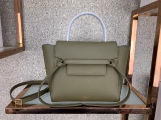 【189003ZVA-13】 CELINE N級 セリーヌ バッグ コピー Belt Nano ベルトバッグ ナノ / グレインドカーフスキン レディース ショルダーバッグ 21色可選択