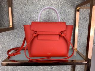 【189003ZVA-14】 CELINE N級 セリーヌ バッグ スーパーコピー Belt Nano ベルトバッグ ナノ / グレインドカーフスキン レディース ショルダーバッグ 21色可選択