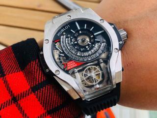HUBLOT ウブロ時計 アナログ自動巻 幅45mm 魔獣MP-09シリーズ 909.NX.1.1120.RX.1.1704 [文字盤]黒色　[ケース]灰色