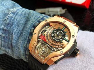 HUBLOT ウブロ時計 アナログ自動巻 幅45mm 魔獣MP-09シリーズ 909.NX.1.1120.RX.1.1704 [文字盤]ゴールド　[ケース]ゴールド