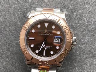 ロレックス YMヨット名仕シリーズ 腕時計 幅40mm 2836ムーブメント 男性用腕時計　[文字盤]コーヒー　[ケース]ピンクゴールド