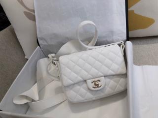 【AS1737 B03118】 CHANEL シャネル バッグ スーパーコピー Flap Bag フラップ バッグ レディース ショルダーバッグ 3色可選択 ホワイト