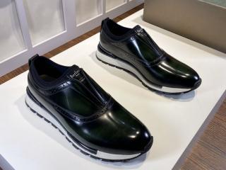 Berluti シューズ S3875 001 TORINO ベルルッティスニーカー ランニング　メンズ用靴38-43選択可　緑