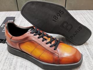 Berluti★Stellar カーフレザースニーカー ステラ カーフレザースメンズ用靴38-43選択可　ブラウン