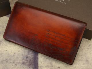Berluti長財布 小銭入れ付い Venezia Scittoベルルッティ二つ折財布 ブラウン　12*21*2ｃｍ