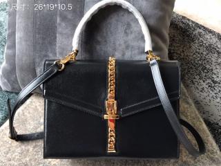 【602781 1DB0G 1000】 GUCCI グッチ バッグ コピー Sylvie 〔シルヴィ 1969〕スモール トップハンドルバッグ レディース ショルダーバッグ 4色可選択 ブラック