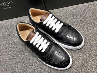 BERLUTIスニーカーメンズ用靴 ベルルッティPLAYTIME PALERMO 黒色 39-44を選択可
