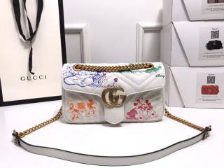 【443497 1TSAM 9191】 GUCCI グッチ バッグ コピー 〔GGマーモント〕オンライン限定 DISNEY (ディズニー) x GUCCI ショルダーバッグ