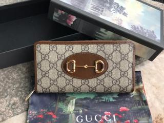 【621889 92TCG 8563】 GUCCI グッチ 長財布 スーパーコピー 〔グッチ 1955 ホースビット〕ジップアラウンドウォレット レディース ラウンドファスナー財布 2色可選択