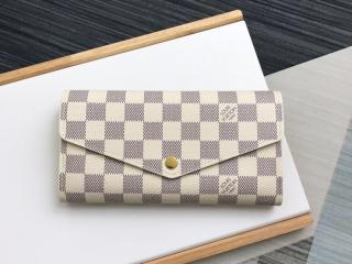 【N63208】 LOUIS VUITTON ルイヴィトン ダミエ・アズール 長財布 コピー Sarah ポルトフォイユ・サラ レディース 人気 二つ折り財布