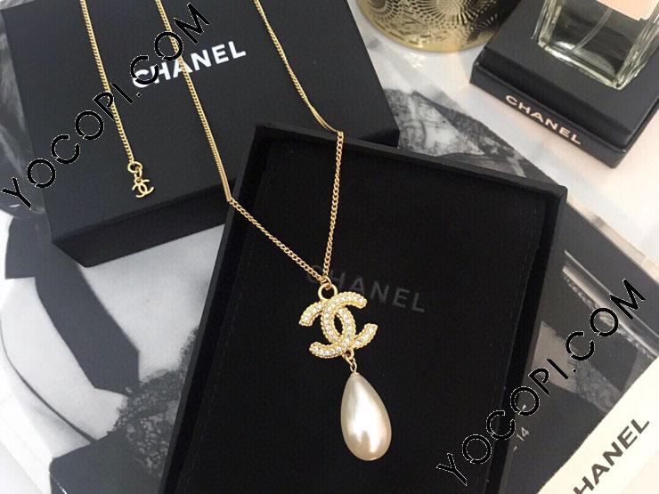 中古CHANEL ネックレス ココマーク フェイクパール CHANEL◆ネックレス/メッキ