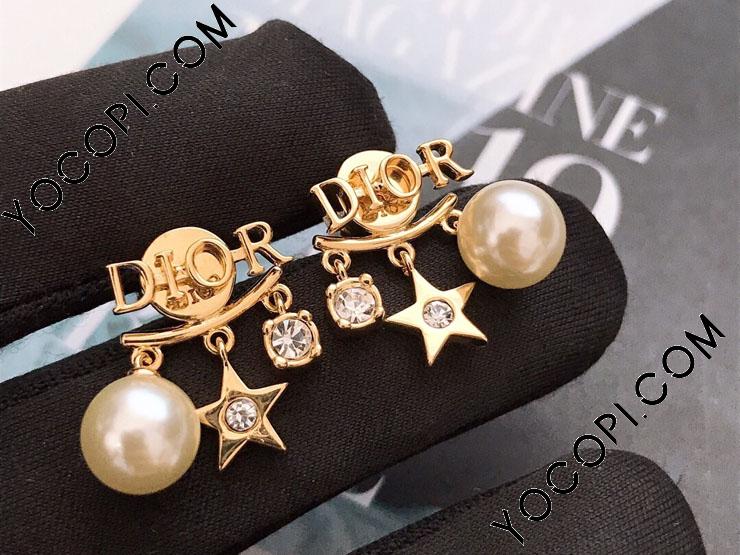 ディオール Dior ピアス パール スター 星 - アクセサリー