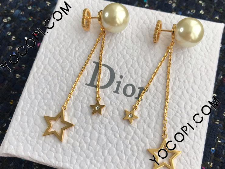 Dior Tribale” CD&星*パールピアス “Dior Tribale” CD&星*パールピアス