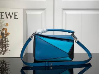 【322.30OS21-4975】 LOEWE N級 ロエベ バッグ コピー Puzzle Small Bag パズル スモール バッグ レディース ショルダーバッグ Dark Lagoon/Black