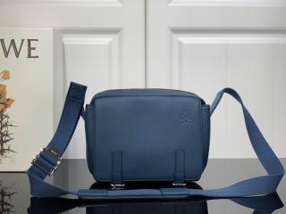 【317.12AA72-5820】 LOEWE N級 ロエベ バッグ コピー Military ミリタリー メッセンジャー XS バッグ メンズ ショルダーバッグ 3色可選択 インディゴ