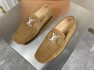 ライン ローファー ルイヴィトンスニーカー メンズ用LVカジュアルシューズ スエード