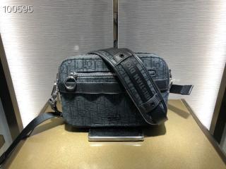 【1SFPO101YKY_H00N】 DIOR N級 ディオール バッグ コピー ブラック “SAFARI” ディオール オブリーク メンズ メッセンジャーバッグ
