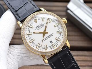 ロレックス腕時計 機械時計 ROLEX紳士腕時計 316L精密鋼ケース 幅41mm 厚さ10mm　黒色ベルト 6種文字盤が選択可