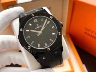 hublotメンズ用腕時計 クラシック3針デザイン 輸入機械ウブロ時計 幅46 ...